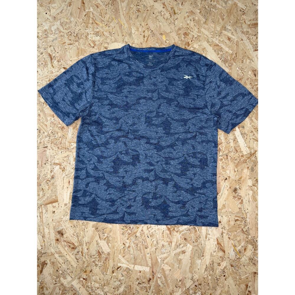 Reebok Men's Camo Tech T-Shirt Blue Sz 2 XL